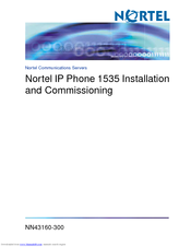 Nortel 1535 Installation And Commissioning Manual