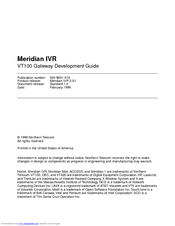 Nortel VT100 Development Manual