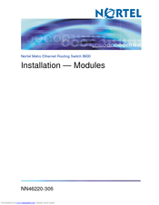 Nortel 8003AC Installation Manual