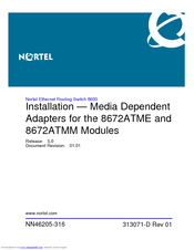 Nortel Passport 8672 ATMM Installation Manual
