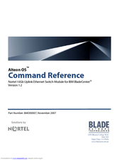 Nortel ALTEON OS BMD00007 Command Reference Manual