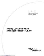 Nortel Optivity Switch Using Manual