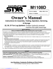 North Star M1108D Owner's Manual
