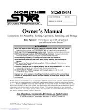 North Star 268180 Owner's Manual
