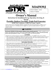 North Star M165939J Owner's Manual