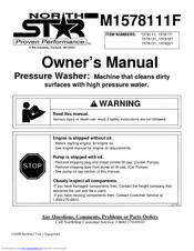 North Star M1578111F Owner's Manual