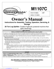 Northern Industrial Tools M1107C Owner's Manual