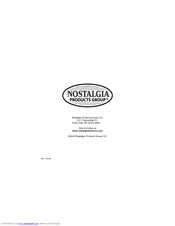 Nostalgia Electrics Retro Chocolate Heaven RHM-800 Instructions Manual
