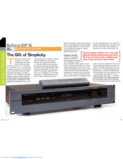 NuForce AVP-16 Brochure
