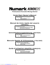 Numark KMX01 Quick Start Owner's Manual