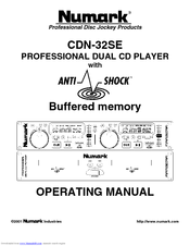 Numark CDN-32SE Operating Manual