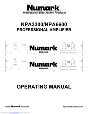 Numark NPA-3300 Operating Manual