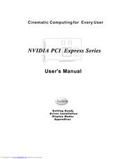 Nvidia PCI Express Series User Manual