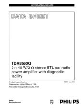 Philips TDA8560Q Datasheet