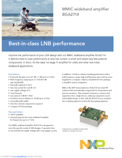 Nxp Semiconductors BGA2714 Brochure & Specs