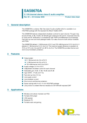 NXP Semiconductors SA58670A Product Data Sheet