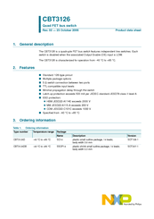 NXP Semiconductors CBT3126 Product Data Sheet