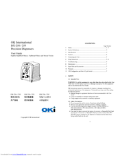 OK International DX-250 User Manual