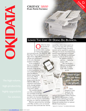 Oki OKIFAX 5800 Brochure & Specs