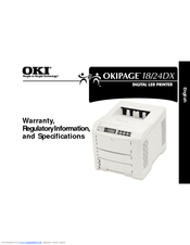 Oki PAGE 18/24DXE-2 Specifications