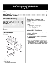 Oki MICROLINE 8810n Setup Manual