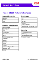 Oki C3600 User Manual