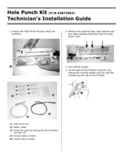 Oki Hole Punch Kit 58372901 Installation Manual