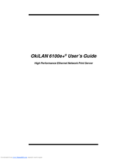 Oki LAN 6100E+ User Manual