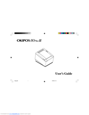 Oki OKIPOS 80 Plus III User Manual