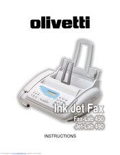 Olivetti Jet-Lab 490 Instructions Manual