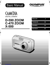 Olympus D590 - Stylus 4MP Digital Camera Basic Manual