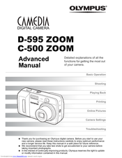 Olympus CAMEDIA D-500 ZOOM Advanced Manual