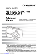 Olympus FE-140 X-725 Advanced Manual