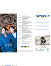 Olympus Stylus 150 Specification Sheet