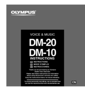 Olympus VOICE & MUSIC DM-20 Instructions Manual