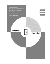 Olympus m:robe MR-100 User Manual