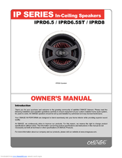 Omage IPRD8 Owner's Manual