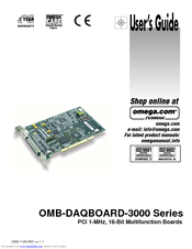 Omega OMB-DAQBOARD-3000 Series User Manual