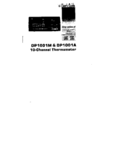 Omega DP1001A User Manual
