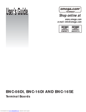 Omega Engineering BNC-08DI, BNC-16DI, BNC-16SE User Manual