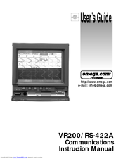 Omega Engineering VR200 Instruction Manual