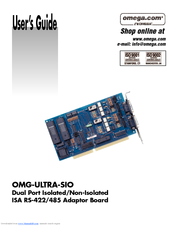 Omega Engineering ISA RS-422 User Manual