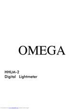 Omega HHLM-2 User Manual