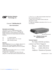 Omnitron Systems Technology 8249-0 iConverter User Instructions