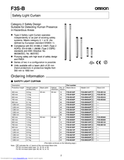 Omron F3S-B185P Specification Sheet