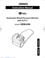 Omron IntelliSense HEM-650 Manuals | ManualsLib