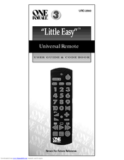 One for All Little Easy User Manual & Code Book