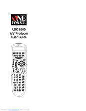 One for All A/V Producer URC 8800 User Manual