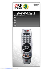 One for All URC-7532 Manual