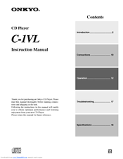 Onkyo C-1VL Instruction Manual